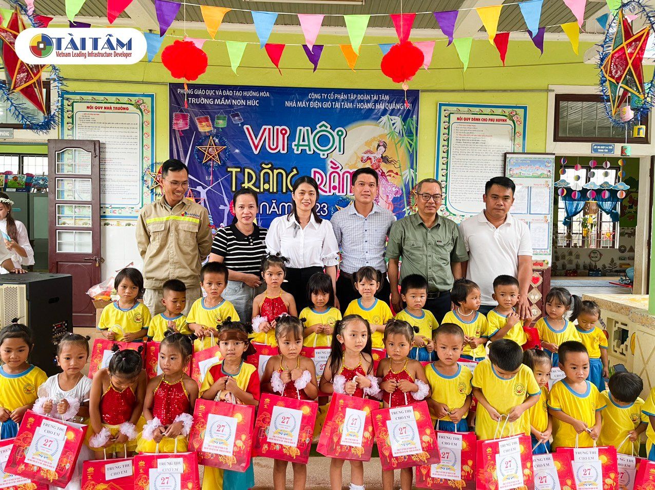 NHÀ MÁY ĐIỆN GIÓ TÀI TÂM & HOÀNG HẢI TRIỂN KHAI CHUỖI HOẠT ĐỘNG THIỆN NGUYỆN DỊP TẾT TRUNG THU 2023